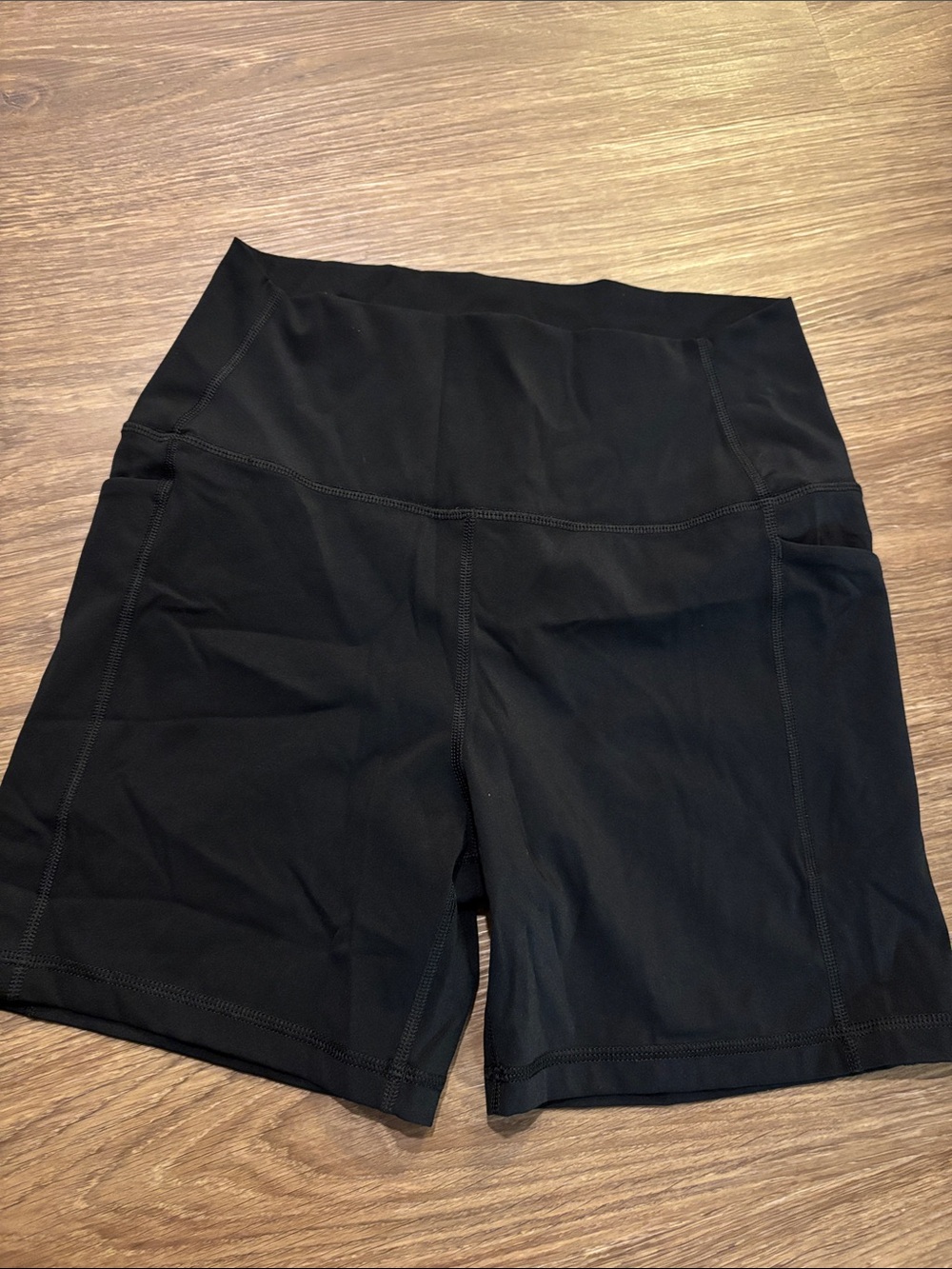 CRZ yoga 5in High-Waist Black Women’s Bike Shorts M 8 10 pockets side